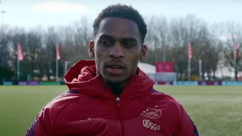 Jurrien Timber has been heavily linked with a switch to Manchester United (Image: Ajax YouTube)