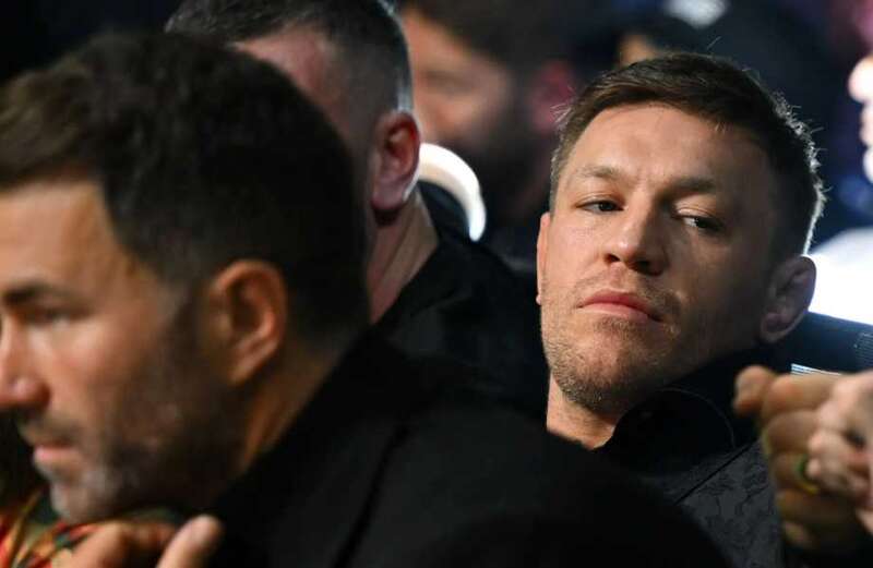 McGregor and Hearn involved in ringside row during Taylor's fight card