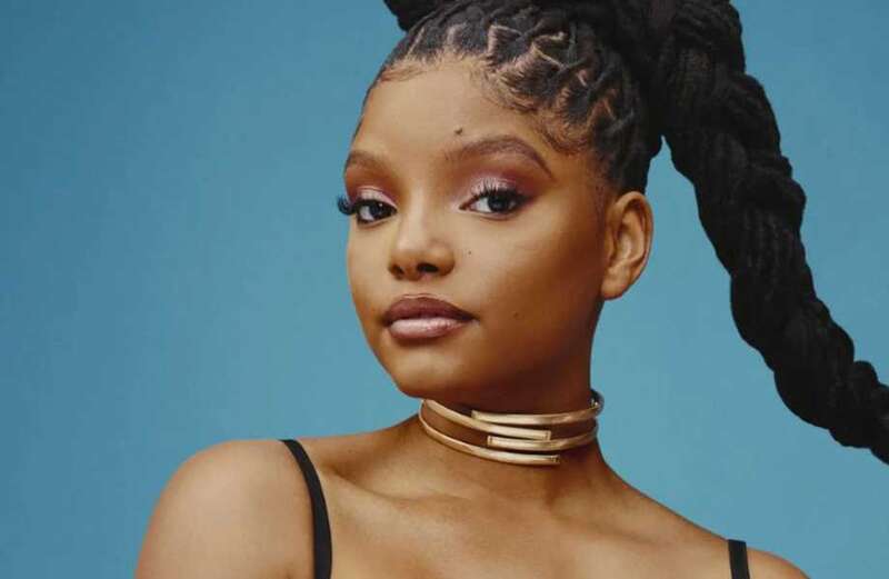 Little Mermaid star Halle Bailey stuns in lace bra for raunchy photoshoot