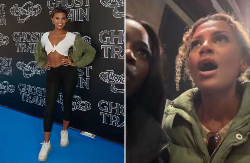 Love Island's stars look glam at Thorpe Park's Ghost Train launch