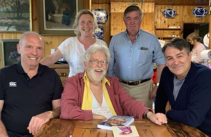 Unseen photo shows Rolf Harris celebrating sick new book smearing his victims