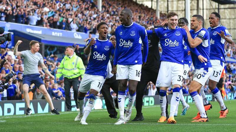 Abdoulaye Doucoure scored the goal which kept Everton up (Image: Simon Stacpoole/Getty Images)