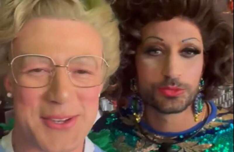 Strictly hunks look unrecognisable in drag as they film Channel 4 reality series