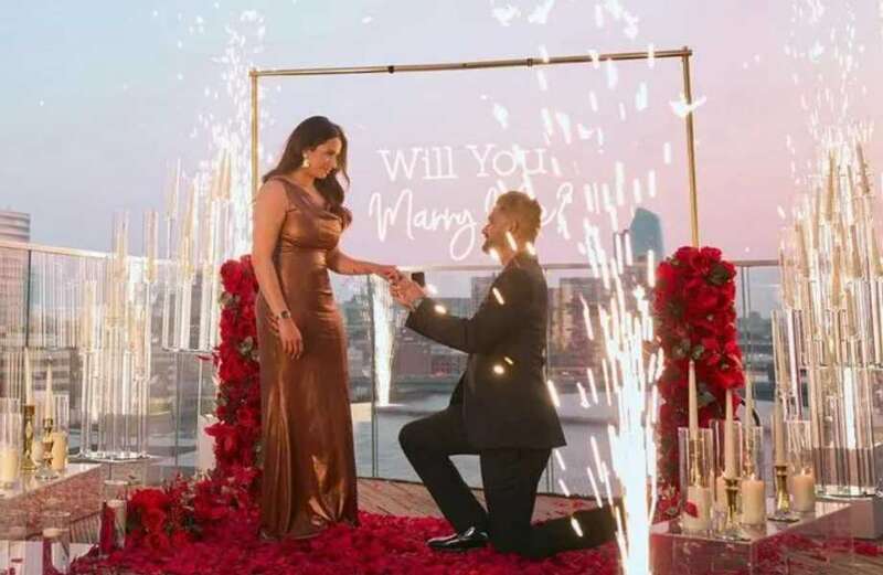 Apprentice winner engaged to co-star after stunning rooftop proposal