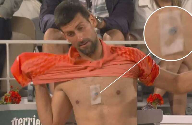 Novak Djokovic straps mysterious device to chest like Marvel superhero Iron Man