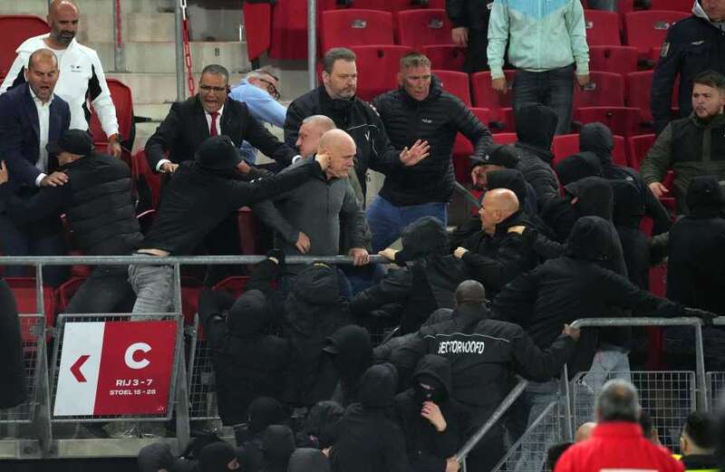 I watched as AZ Alkmaar yobs attacked West Ham fans with BIKE CHAINS