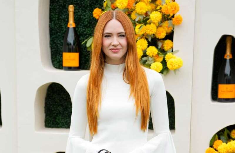 Guardians of the Galaxy star Karen Gillan wows in white gown at the polo