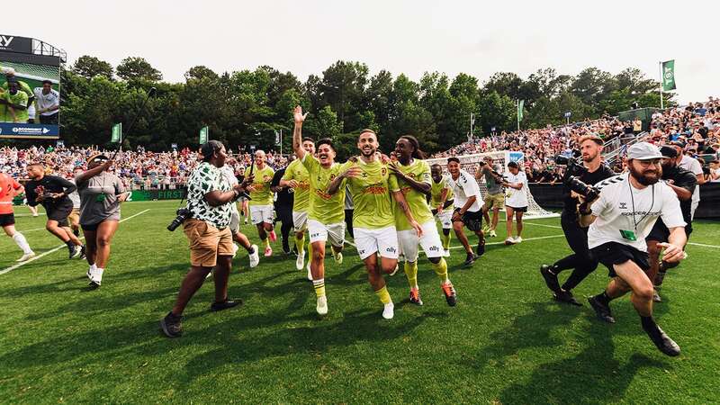 Newton Pride FC beat SLC 2-0 in the TST final to win $1 million on Sunday (Image: @TST7v7)