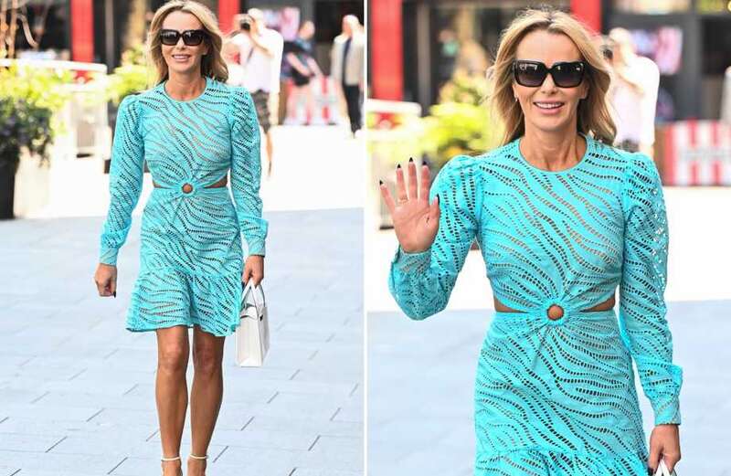 Amanda Holden goes braless in see-through outfit