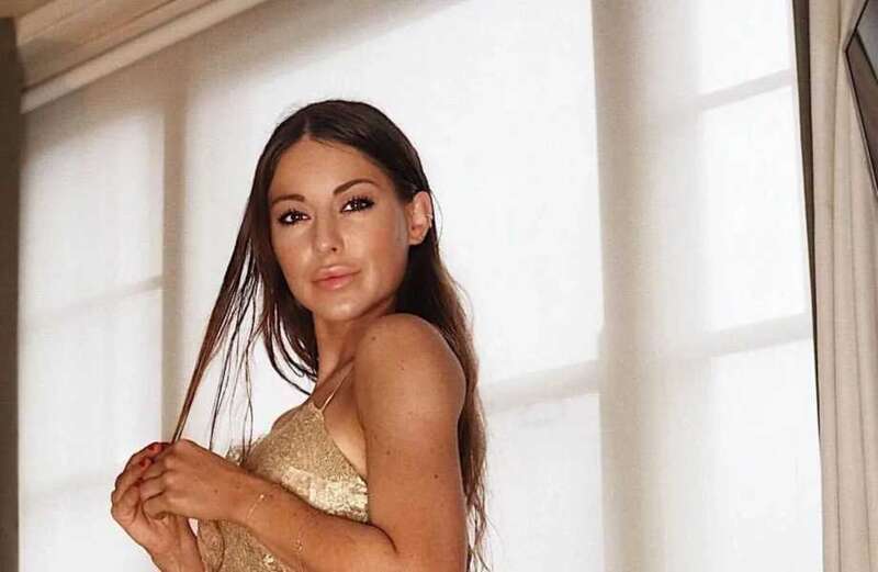 Louise Thompson cruelly mum shamed while swimming on holiday with baby Leo