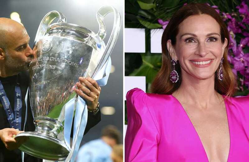 Pep FINALLY wins Julia Roberts over... seven years after actress broke his heart