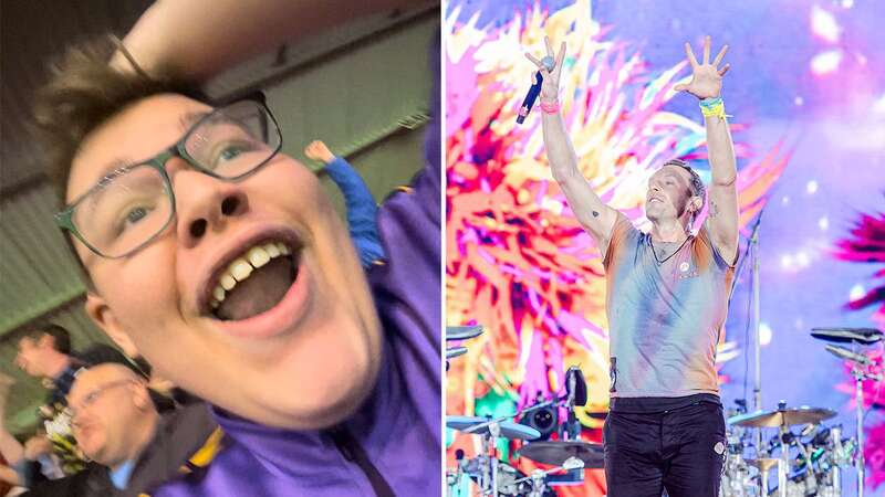 Finley is super excited to see Coldplay perform, all expenses paid