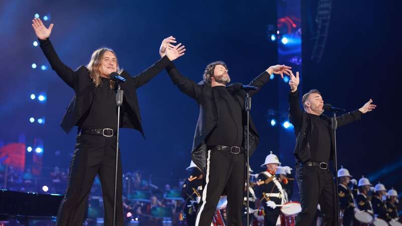 Mark, Howard and Gary at the Coronation (Image: Getty Images)