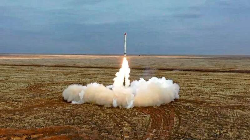 Russian Iskander-K missile launched during a military exercise at a training ground in Russia (Image: AP)