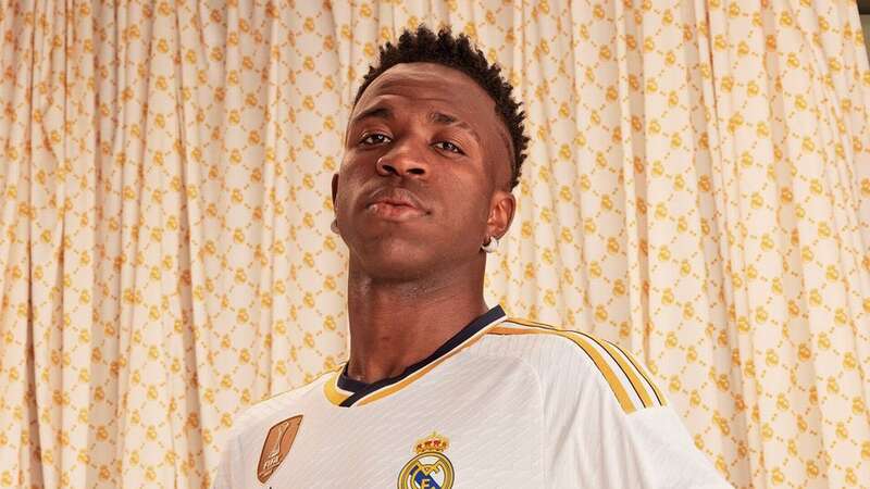 Vinicius Jr. wears the new Real Madrid kit (Image: Real Madrid)