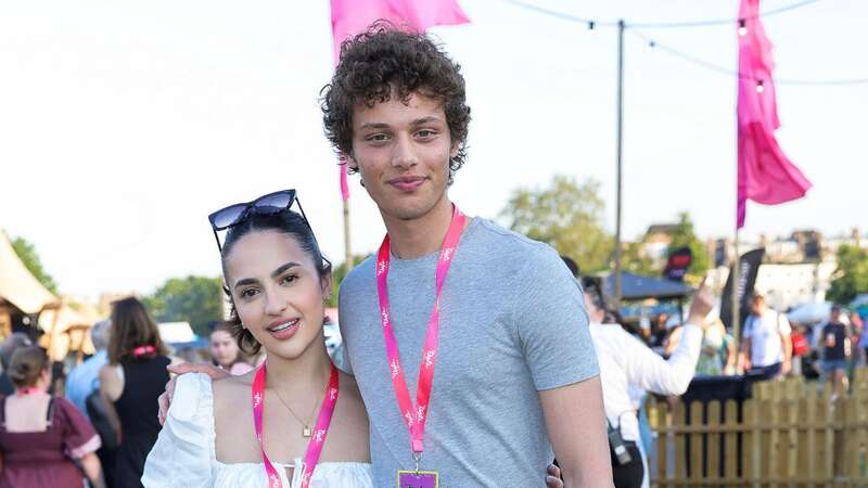 Bobby Brazier and Mia Mon looked delighted as they went public with their romance in London on Wednesday (Image: Dave Benett/Getty Images for Tas)