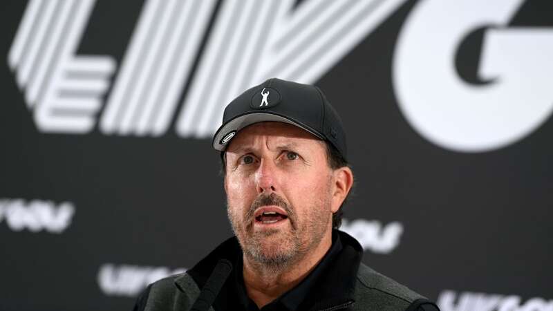 Phil Mickelson refused to discuss the merger (Image: Getty Images)