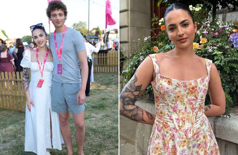 EastEnders' Bobby Brazier cuddles up to stunning Twitch star at food festival