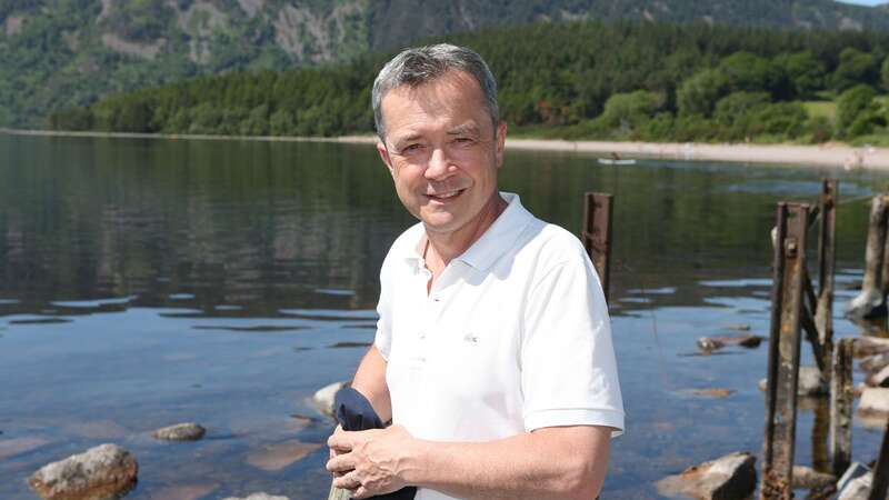 Tourist at Loch Ness spots 