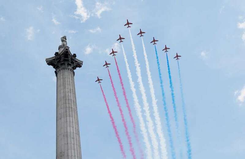 Exact route for RAF Red Arrows flypast for Trooping the Colour