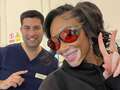 Winnie Harlow shows off new teeth after visit to top celebrity dentist