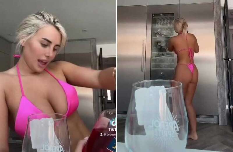 Love Island's Ellie Brown leaves little to the imagination in tiny bikini