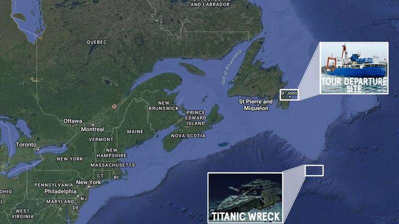 Titanic submarine missing mapped after disappearing 370 miles off coast