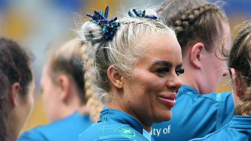 Samantha Simpson, a former police officer at Merseyside Police and outside back at Warrington Wolves (Image: Mick Atkins/ProSports/REX/Shutterstock)