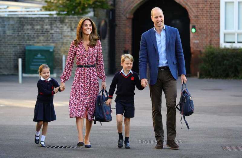 Prince George tours prestigious Eton ­College with parents William & Kate