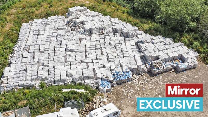 Useless PPE boxes near the New Forest (Image: David Clarke/Solent News)