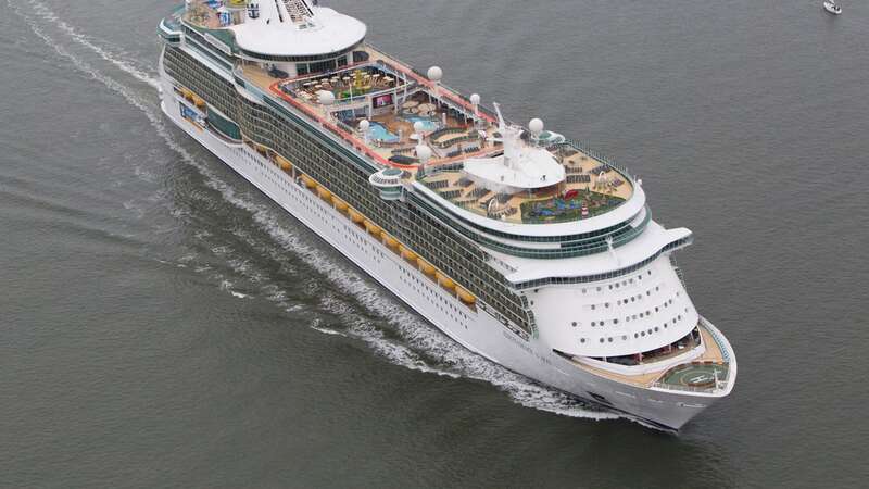 Videos show passengers scrambling to protect their children after strong winds from an unexpected storm (Image: sbw-photo/ Royal Caribbean)