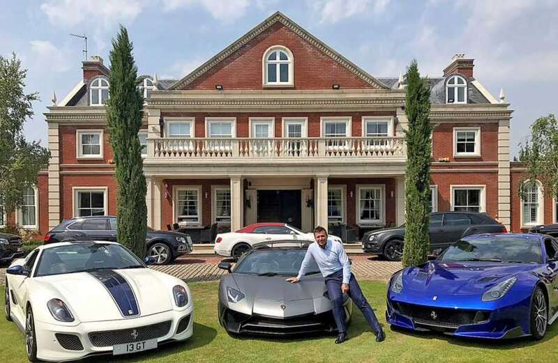 Inside car collection of footie boss who boasts about £2m Ferrari