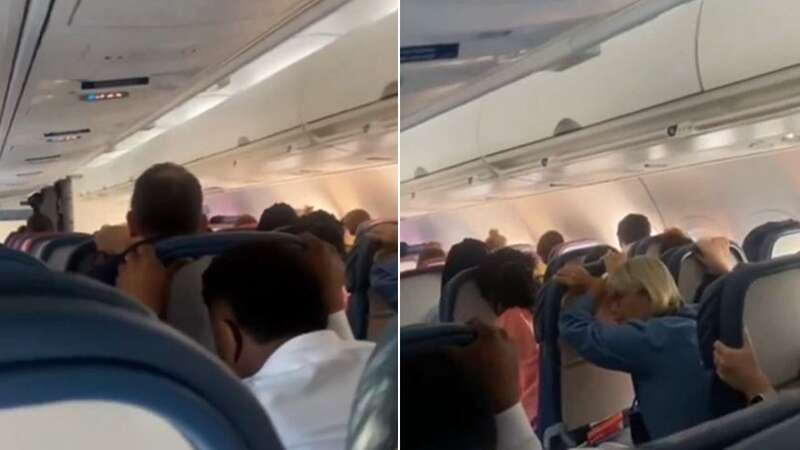 Terrifying video inside flight that landed without landing gear deployed