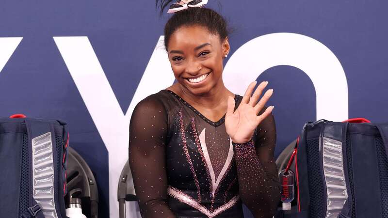 Simone Biles poses