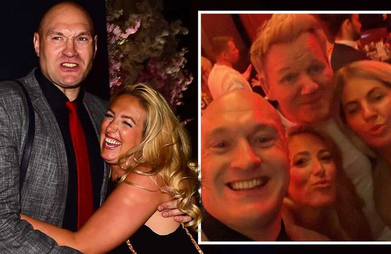 Fury attends Ramsay restaurant launch as chef's daughter arrives with sports ace