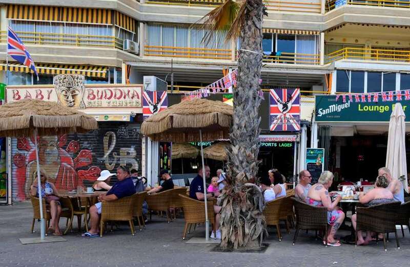 Inside the Benidorm-themed bar in the UK with bingo, karaoke and cabaret