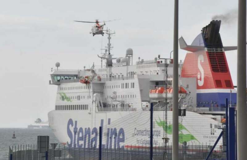 Major rescue launched after person falls overboard from Stena Line ferry