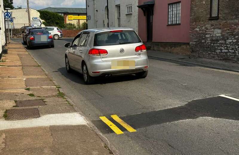 Our council's workmen painted just 3 feet of double yellow lines on street