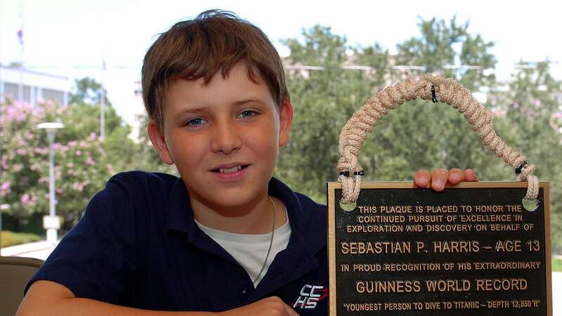 Sebastian Harris is the youngest person to visit Titanic