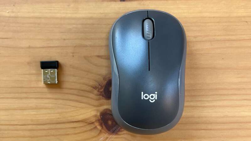 The Logitech M185 wireless mouse