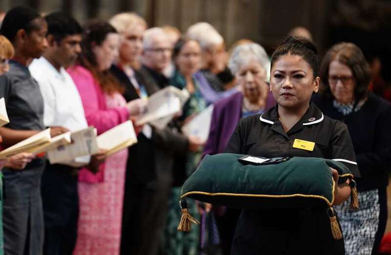 Hero nurse wipes away tear at service to celebrate NHS’s 75th anniversary