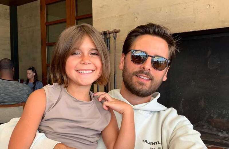 Scott Disick shows off slide in pool at mansion to celebrate Penelope's birthday