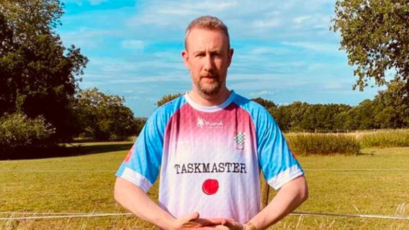 Alex Horne poses in the Chesham United home kit (Image: Chesham United FC)