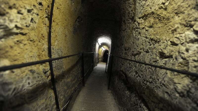 The town of Royston sits on top of an underground cave that has unusual carvings all along its walls (Image: Mirrorpix)