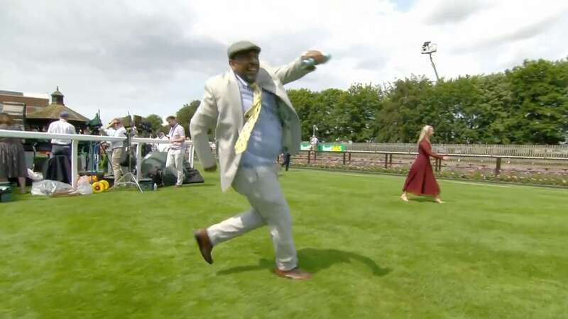 Busting some moves: a jubilant Ali Majeed (Image: ITV)