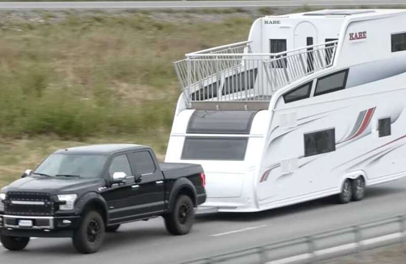 Inside the £100k caravan with two floors and its own sunbathing terrace