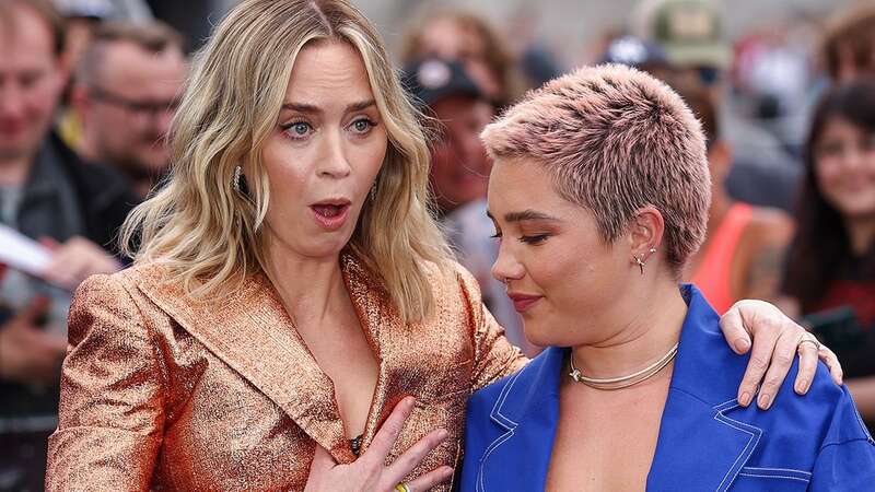 Florence Pugh fans praise star for protecting Emily Blunt from wardrobe malfunction