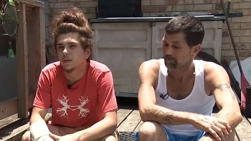 Phillip Word, the 17-year-old dad of deceased Elijah and his father (Image: News4JAX)