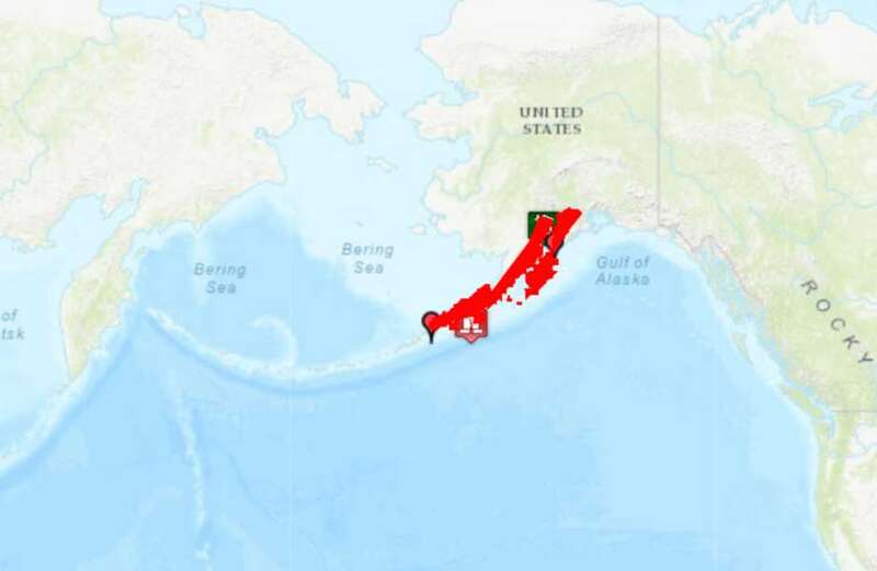 Tsunami warning issued as Alaska is rocked by huge 7.3 magnitude earthquake