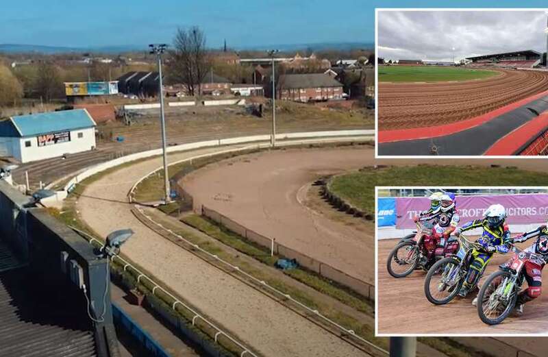 Inside abandoned iconic UK stadium now in disrepair with weeds growing on track